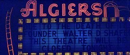 Algiers Drive-In Theatre - Algiers Marquee 1961 From Fredrick Ryan